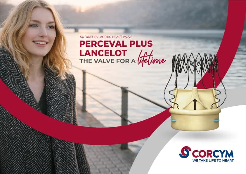 Perceval Plus Lancelot brochure: sutureless aortic heart valve, the valve for a lifetime